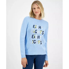 Women's Eight Lights Crewneck Sweater, Created for Macy's-Dutch canal