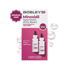 BosleyMD WOMENS Hair Re-growth Treatment 2% Minoxidil DROPPER
