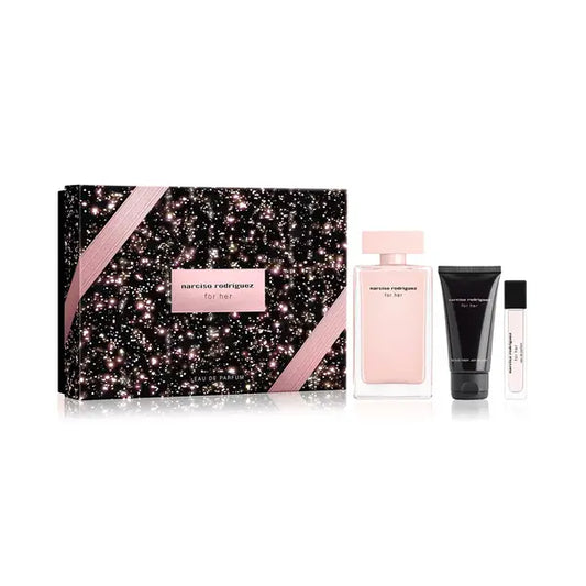 Narciso Rodriguez 3 Piece For Her Eau de Parfum Gift Set , Elegant and Feminine Fragrance