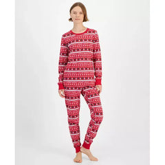 Women's Merry Mix It Cotton Matching Family Pajamas Set, Created for Macy's-Merry Fair