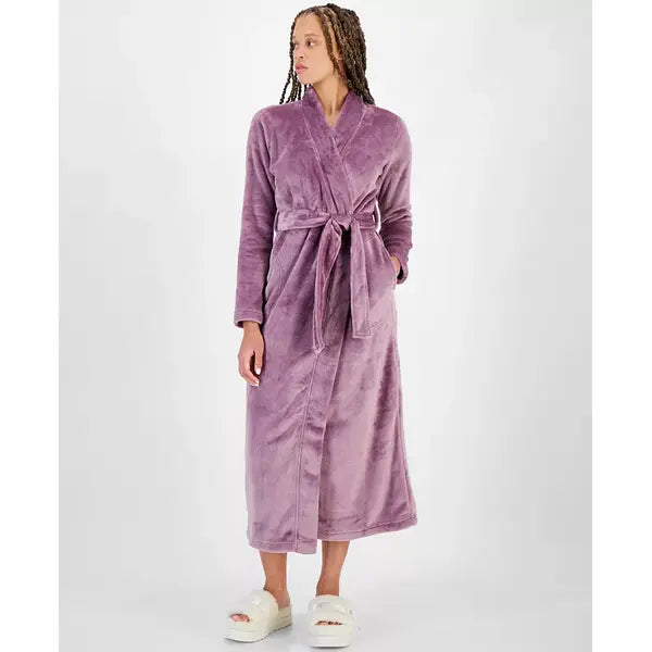 UGG® Women's Marlow Tie-Waist Long-Sleeve Fleece Bath Robe, Stylish Loungewear for Women