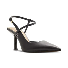 Aldo Brunette Womens Strappy Pointed Toe Dress Heels, Elegant High Heel Shoes, Black, Size 5M