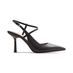Aldo Brunette Womens Strappy Pointed Toe Dress Heels, Elegant High Heel Shoes, Black, Size 5M