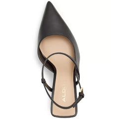 Aldo Brunette Womens Strappy Pointed Toe Dress Heels, Elegant High Heel Shoes, Black, Size 5M