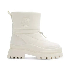 ALDO Womens Frostine Quilted Water-Resistant Cold Weather Booties, Bone, Size 7M
