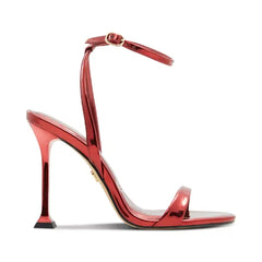 ALDO Womens Lydala Strappy Dress Sandals Elegant Heels, Red