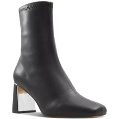 ALDO Womens Marcelyn Round Toe Ankle Boots, Stylish and Versatile Boots, Black Smooth, Size