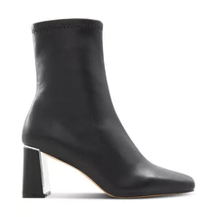 ALDO Womens Marcelyn Round Toe Ankle Boots, Stylish and Versatile Boots, Black Smooth, Size