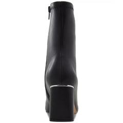 ALDO Womens Marcelyn Round Toe Ankle Boots, Stylish and Versatile Boots, Black Smooth, Size