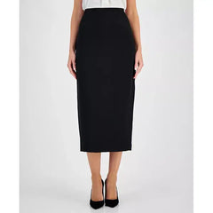 Crepe Column Skirt,Created by Macy's-Black