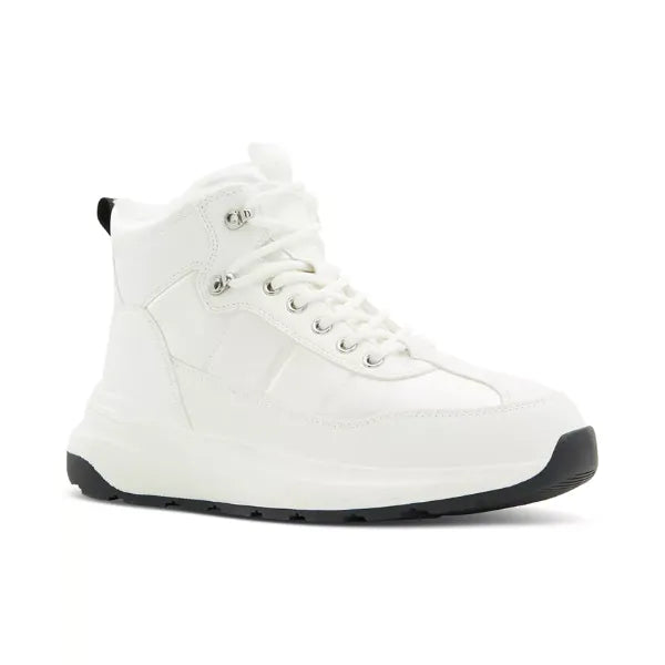 ALDO Womens Priemeth Lace Up Waterproof Ankle Boots, Warm and Stylish Winter Footwear, White