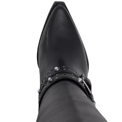 ALDO Thelidan Womens Knee High Pointed Toe Buckle Boots for Fall Winter Style, Black, Size 6m