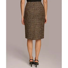 Women's Tweed Pencil Skirt,Created by Macy's-Elderberry Multi
