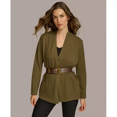 Women's Belted Cardigan,Created by Macy's-Beech