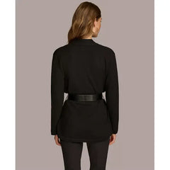 Women's Belted Cardigan,Created by Macy's-Black