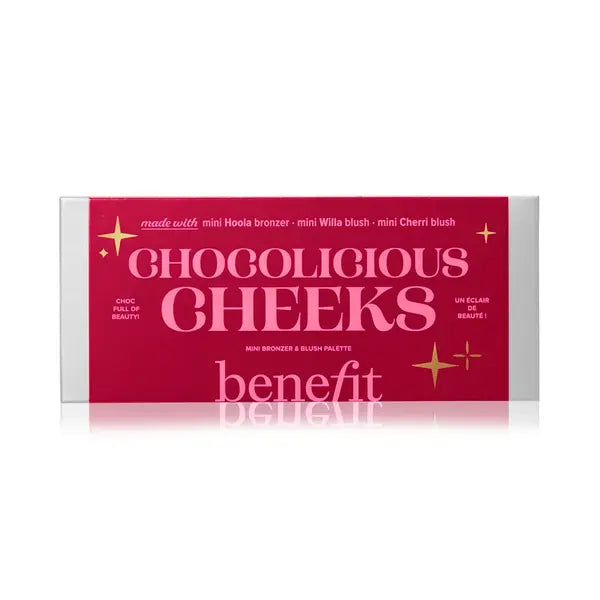 Benefit Cosmetics Chocolicious Cheeks Mini Blush Palette, Sweet Shades for a Radiant Look