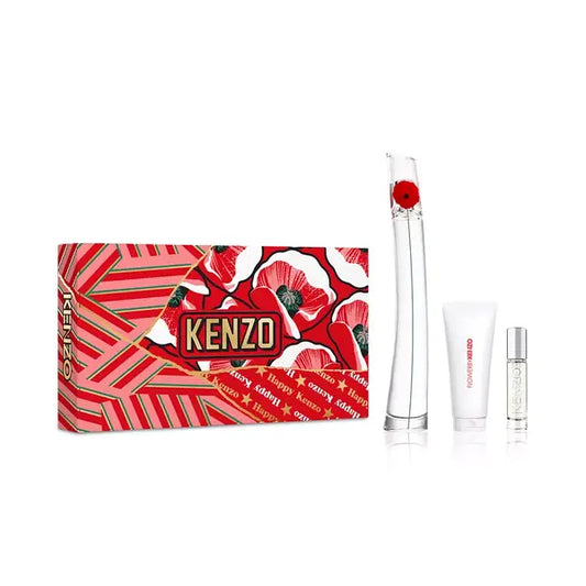 Kenzo 3 Piece Flower By Kenzo Eau de Parfum Gift Set , Floral and Elegant Fragrance