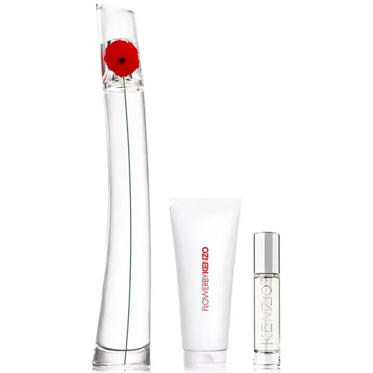 Kenzo 3 Piece Flower By Kenzo Eau de Parfum Gift Set , Floral and Elegant Fragrance