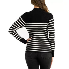 Juniors' Mock-Neck Long-Sleeve Rib-Knit Sweater,created by Macy's-colour 7