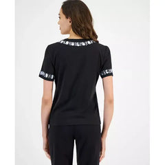 Macy's Women's Rhinestone-Embellished T-Shirt-Black