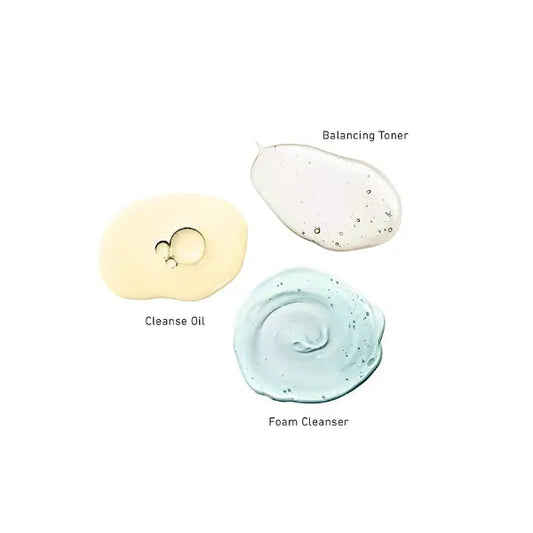 AbsoluteJOI by Dr. Anne Double Cleansing Kit , Cleansing Oil , Foaming Cleanser and Skin Toner, 200ml each
