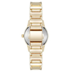 Anne Klein Womens Gold Tone Quartz Watch with Roman Numerals Signature Round Design, 29mm