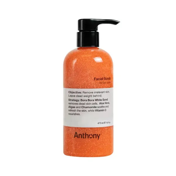 Anthony Facial Scrub, Exfoliating Face Cleanser for Smooth Skin , 16 oz