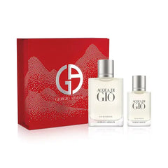 Giorgio Armani Men's 2 Piece Acqua di Giò Eau de Toilette Gift Set , Luxury Fragrance Collection