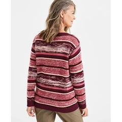 Women's Boatneck Shine Sweater, Created for Macy's-Berry stripe