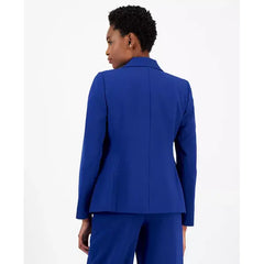 Women's Single-Button Peak-Lapel Blazer,Created by Macy's-Cobalt