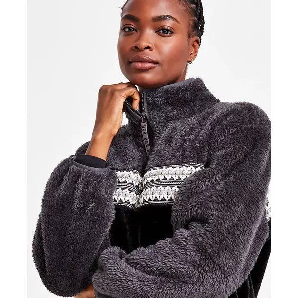 UGG® Women's Marlene Sherpa Fleece Heritage Braid Jacket, Stylish and Warm Sherpa Jacket for Women