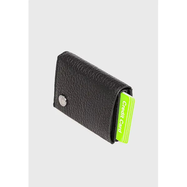 Furniq UK Genuine Leather Venous Pattern Trifold Card Holder