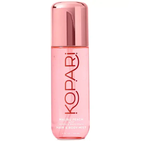 Kopari Beauty Malibu Peach Hair & Body Mist, Refreshing and Tropical Scent, 4 oz
