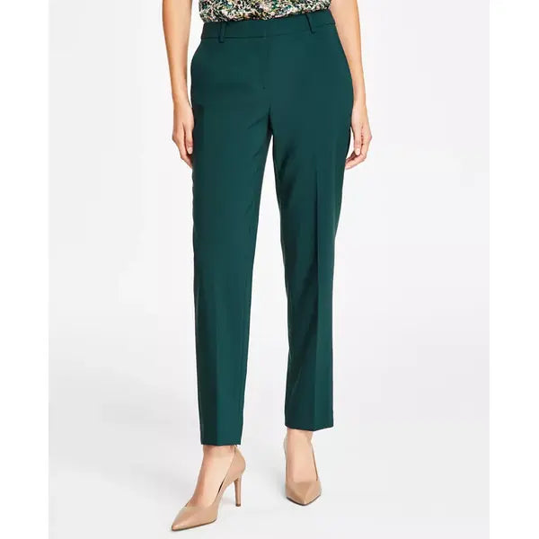 Women's Grace Mid Rise Straight-Leg Ankle Pants,Created by Macy's-Pine forest
