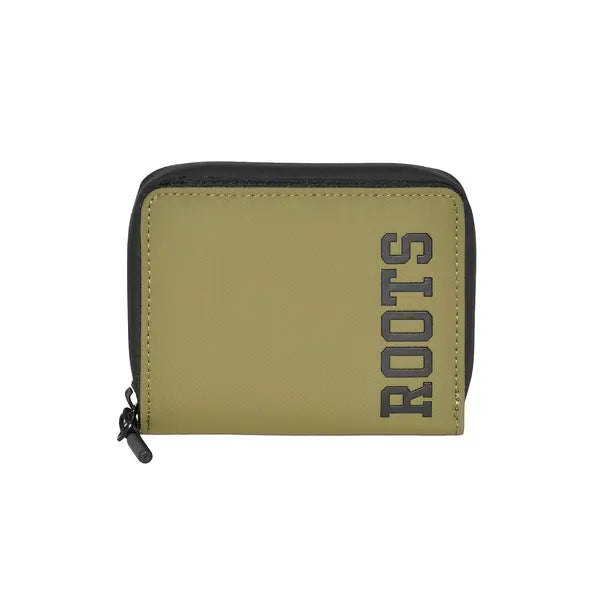 Roots Men's COMPACT ZIP AROUND SNAP WALLET