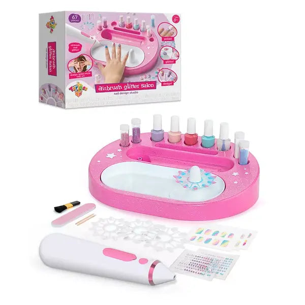 Geoffrey's Toy Bo Airbrush Glitter Salon Nail Design Studio Kit, Created for Macy's