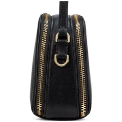 Kate Spade New York Devin Saffiano Leather Double Zip Dome Crossbody Bag
