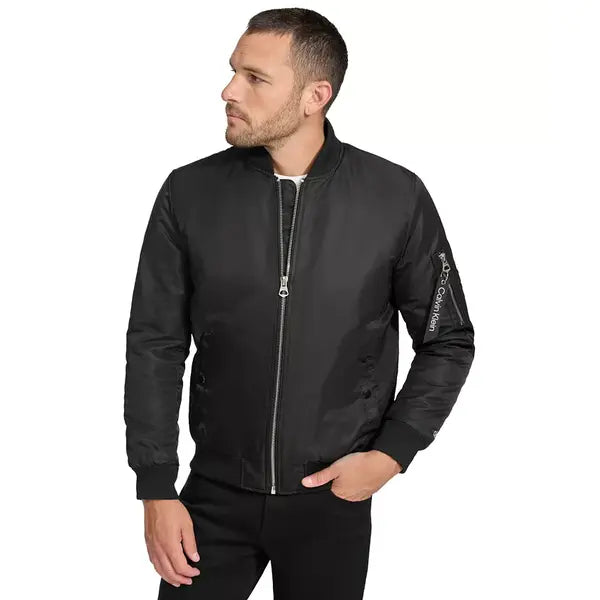 Men's Classic MA-1 Nylon Bomber Jacket