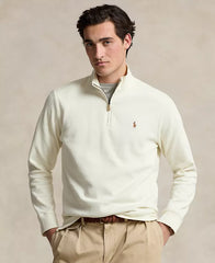 Men's Estate-Rib Cotton Quarter-Zip Pullover