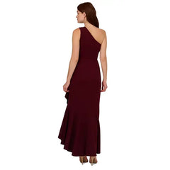 Adrianna Papell Women's Beaded One Shoulder Gown for Elegant and Glamorous Evening Style