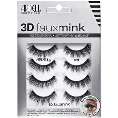 Ardell 3D Faux Mink Lashes #859, 4 pack