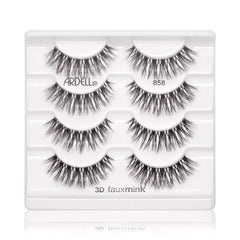 Ardell 3D Faux Mink Lashes #858, 4 pack