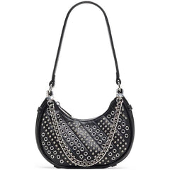 ALDO Nolia Medium Shoulder Bag, Elegant Functional Stylish Womens Handbag , Open Black
