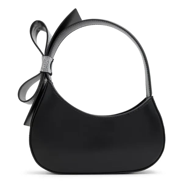ALDO Alexandriax Small Shoulder Bag, Chic Compact Stylish Womens Handbag, Black Overflow