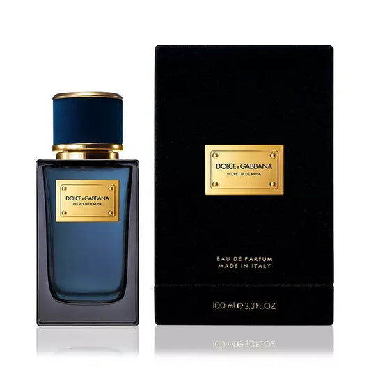 Dolce&Gabbana Velvet Blue Musk Eau de Parfum, Luxurious Sensual Fragrance, 3.3 oz