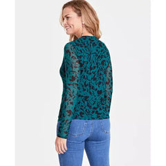 Women's Printed Mesh Crewneck Top, Created for Macy's-Trina Combo C