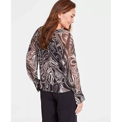 Women's Paisley-Print V-Neck Blouse, Created for Macy's-Palma Paisley B
