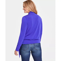 Women's Side-Tie Blouse, Created for Macy's-Deep lris