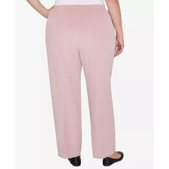 Alfred Dunner Plus Size Telluride Corduroy Elastic Waist Short Length Pleated Pants
