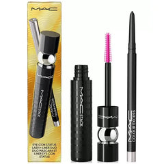 MAC 2 Piece Eye-Con Status Mascara and Eyeliner Set Bold Lashes and Defining Eye Look